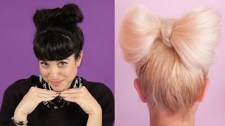 Women Try Pinterest Hair Tutorials [upl. by Laamaj]