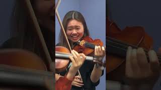 VIOLIN STRING BREAKS MID PERFORMANCEshorts [upl. by Salomie]