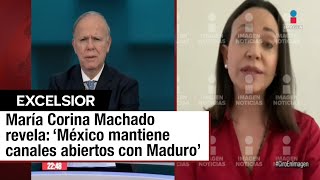 Venezuela Hablamos con María Corina Machado sobre los lazos de México con Maduro [upl. by Manus558]