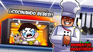 💀COCINAMOS a ¿¿¿BEBÉS en ROBLOX💀Bake DaBaby Momentos DIvertidos Roblox [upl. by Bruni]