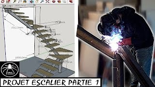 ►Réalisation dun Escalier en Métal PARTIE 1 [upl. by Milewski]