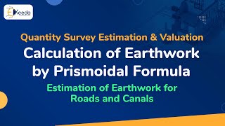 Calculation of Earthwork by Prismoidal Formula  Estimation of Earthwork for Roads and Canals [upl. by Mueller]