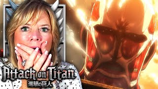 OMG Mom Reacts To ATTACK ON TITAN For The First Time [upl. by Anola]