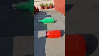 Red Vs Green Breaking glass bottles Crushing Crunchy amp Soft things shorts asmrsounds satisfying [upl. by Hescock111]