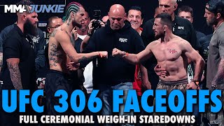 UFC 306 Full Fight Card Final Faceoffs from Las Vegas  Noche UFC Ceremonial WeighIns [upl. by Lessard878]