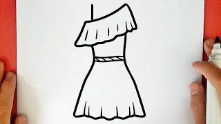 COMMENT DESSINER UNE BELLE ROBE [upl. by Eniluqaj]