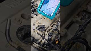 Check inside an engine with endoscope camera 🙄😲 mechanic shorts [upl. by Schechter]