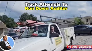 Truck Attempts To Run Down Auditor [upl. by Chandra616]