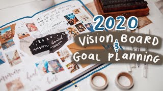 new year bullet journal ideas 2020 vision board amp goal planning [upl. by Arim578]