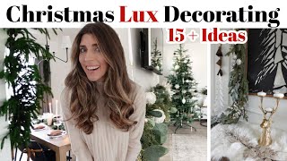 Lux Christmas Decorating Ideas 2024 on a budget  Modern Rustic Lux Holiday Decor Inspo [upl. by Ylloh351]