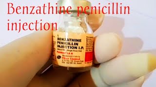 How to inject Benzathine penicillin injection  intramuscular    حقنة  whatilearntoday [upl. by Azial]