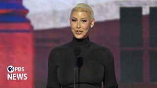 WATCH Amber Rose speaks at 2024 Republican National Convention  2024 RNC Night 1 [upl. by Assenaj552]