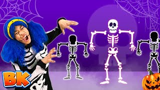 Halloween Skeleton Dance  Kids Song amp More  BisKids World [upl. by Kellda]