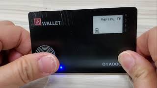 ATWallet Fingerprint enabled Cold Wallet to secure your cryptocurrencies [upl. by Assilak]