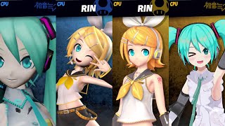 Miku and Rin vs Miku and Rin Doppelganger Battle YoBIG2ow Quickie Request SSBU Mods [upl. by Riordan]