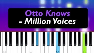 Otto Knows  Million Voices Piano Tutorial [upl. by Ulphi]