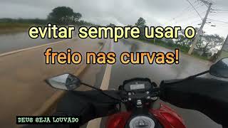 dica de pilotagem na chuva 🏍💨fazer 250 2023 [upl. by Carvey449]