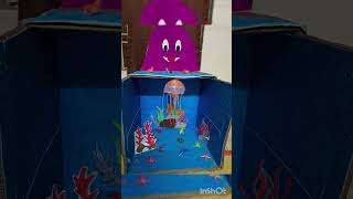 Jellyfish craft youtubeshorts art drawing trending craft [upl. by Sophi764]