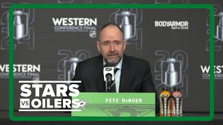 StarsOilers Western Conference Final Game 6 postgame press conference Pete DeBoer on Stars season [upl. by Gault]