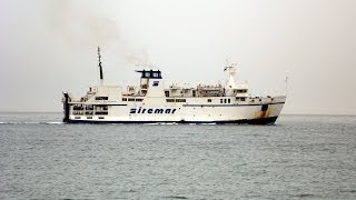 NAVISIREMAR Antonella da Messina in uscita dal porto di Palermo [upl. by Reinnej]