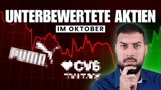 Top 3 unterbewertete Aktien im Oktober JETZT kaufen [upl. by Ihcalam]