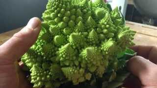 Trimming and preparing Romanesco [upl. by Cassella]