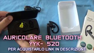 Auricolare Bluetooth 64 Ore di Conversazione in HD CVC80 Cuffie Bluetooth Singolo Vivavoce [upl. by Ming639]