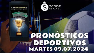 Pronósticos Deportivos para hoy MARTES 09 Julio 2024 [upl. by Eidlog30]