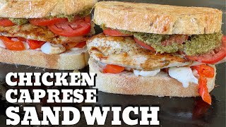 Italian Chicken Sandwich on the Griddle  Chicken Caprese [upl. by Klayman]