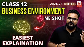 BUSINESS ENVIRONMENT class 12 ONE SHOT business studies  Chapter 3 business  GAURAV JAIN [upl. by Girard]