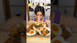 Braised pork purplegorilla mukbang [upl. by Nilkcaj]