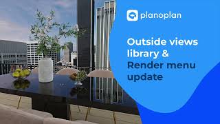 Planoplan Outside views library amp Render menu update [upl. by Eneleahs]