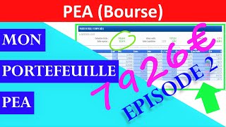 ✔️ MON PORTEFEUILLE PEA BOURSE  EPISODE 2 2020 [upl. by Nad293]