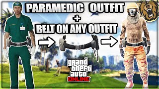 GTA 5 Online  How To Get PARAMEDIC Outfit amp Transfer Belt On ANY Outfit NO TRANSFER GLITCH 169 [upl. by Glennie]