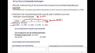 Permanentie en de transitorische post Vooruitbetaalde bedragen [upl. by Nivac]