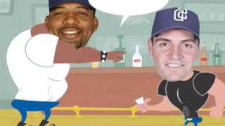 Fight  Cubs v Padres  Derrek Lee v Chris Young Must See [upl. by Lewie]