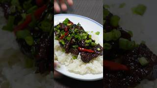 How to Make Mongolian Beef In 10 Minutes EASY American Chinese Food Recipe At Home [upl. by Rimisac]