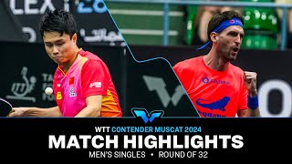 Zhou Qihao vs Steffen Mengel  MS R32  WTT Contender Muscat 2024 [upl. by Naejamron332]