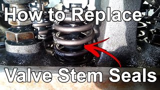 How to Replace Valve Stem Seals Without Removing the Cylinder Head  Tech Tip 09 [upl. by Ahsiekrats891]