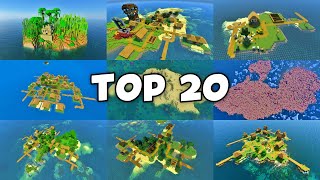 TOP 20 SURVIVAL ISLAND Seeds for Minecraft Pocket Edition amp Java 🔥 [upl. by Marylynne280]