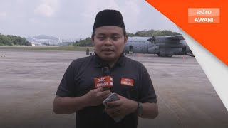 Pesawat bawa jenazah Tun Abdul Taib berlepas ke Kuching [upl. by Pinckney]