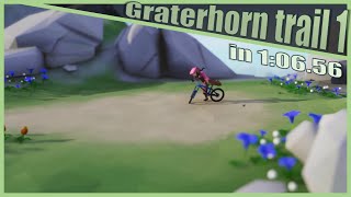 Graterhorn trail 1 in 10656  Lonely Mountains Downhill Speedrun [upl. by Hadria]