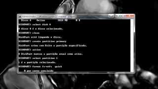 Criando pendrive bootável pelo CMD windows 7 [upl. by Thorwald]