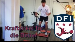 Kraftzirkel für die Beine am Deutschen Fußball Internat Bad Aibling [upl. by Anahsar857]