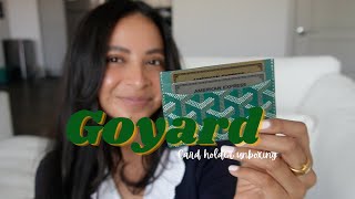 GOYARD Card Holder Unboxing [upl. by Tymon]