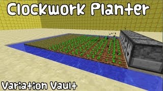 Minecraft Bukkit Plugin  Clockwork planter  dispenser that auto farms [upl. by Bently]