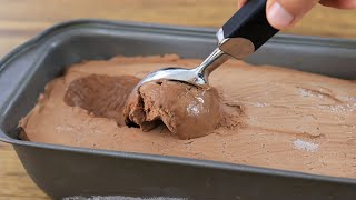 Homemade Chocolate Ice Cream Recipe Only 3ingredients [upl. by Adnilam50]