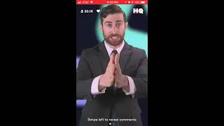 HQ Trivia  Saturday October 28 2017 6pm PDT  Full Game [upl. by Gorrian17]