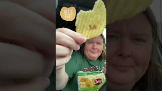 Taste Testing Garlic Mashed Chips from Aldi [upl. by Anwahsar761]