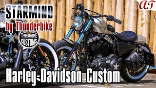 HarleyDavidson FORTYEIGHT Custom STARMIND  AampT Design [upl. by Aisnetroh]